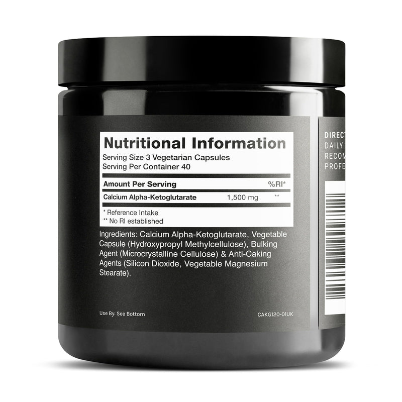 Toniiq 1500mg Ultra High Purity Ca AKG Supplement - 99%+ Highly Purified and Bioavailable Calcium Alpha-Ketoglutarate - Calcium AKG Longevity Supplement - 120 Ca-AKG Vegetarian Capsules