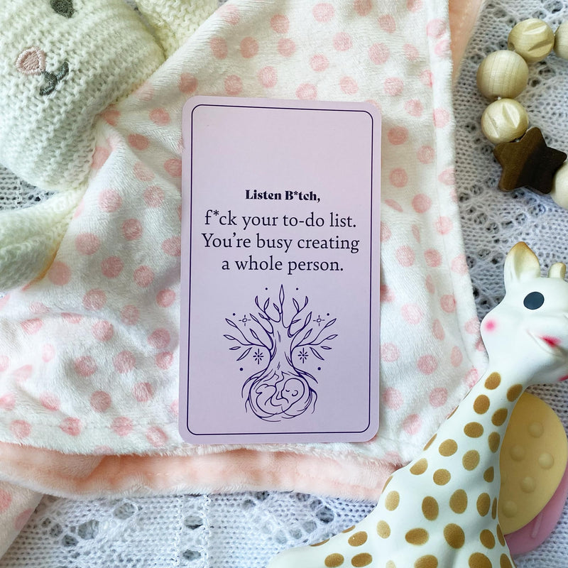 [Australia] - Pregnancy Edition Affirmations | Affirmation Cards to Help Brave The Wonderfully Terrifying Journey of Pregnancy 