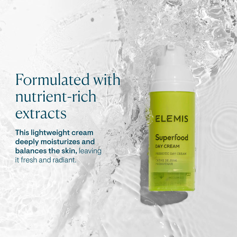 ELEMIS Superfood Day Cream | Vitamin-Rich Lightweight Prebiotic Daily Moisturizer Replenishes, Hydrates and Protects for Radiant, Healthy Skin | 50 mL | Vitamin-rich lightweight prebiotic daily moisturizer that replenishes, hydrates, and protects for r...