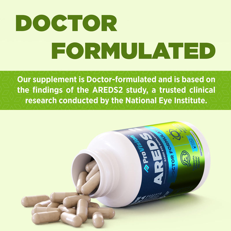 [Australia] - Provision AREDS 2 Eye Vitamins - Enhance Vision Supplements - Lutein Zeaxanthin Vision Complex - 60 Eye Supplement Capsules 