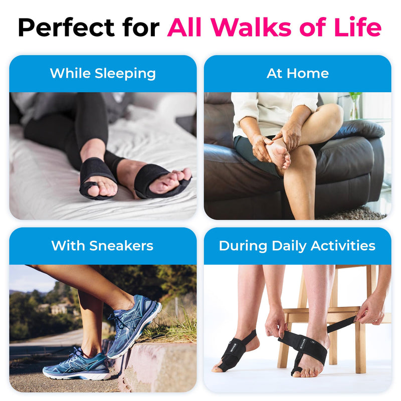 [Australia] - Effective Corrector for Women and Men | Relief Kit, Straighten Toes, and Correct Alignment | Cushion Sleeves | Feet Support - Small/Medium 2 Pair (S/M) 
