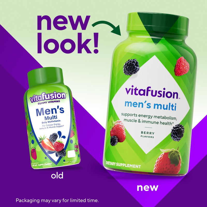Vitafusion Men's Multivitamin Gummies | 120 Gummy Vitamins for Adults 120 Count (Pack of 1)