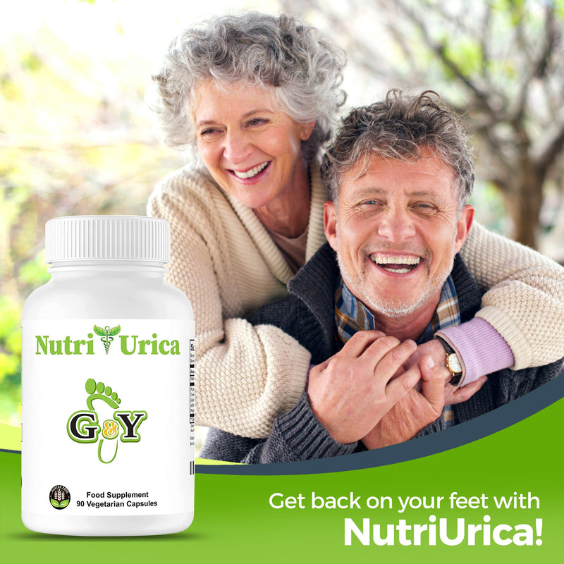 NutriUrica - Uric Acid Support with 6 Key Ingredients - 500 mg 90 Vegetarian Capsules