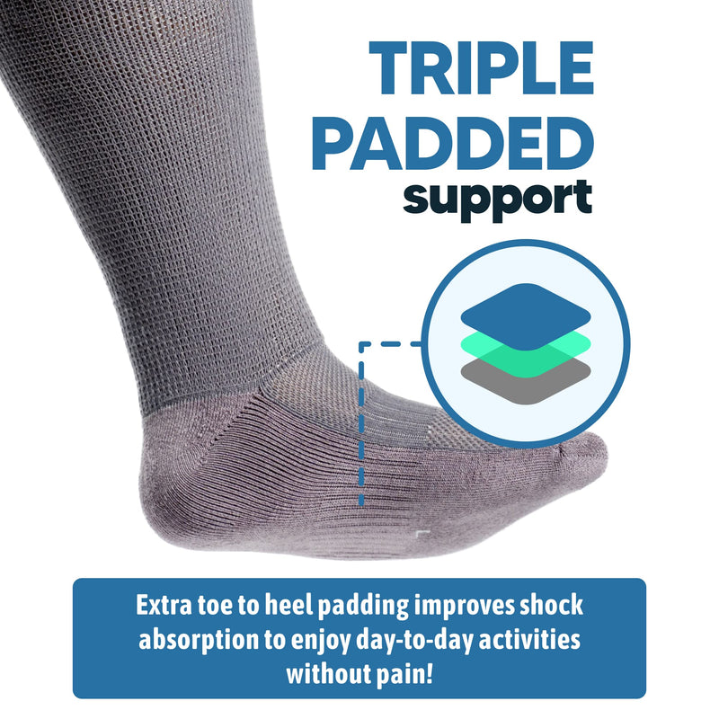 [Australia] - Viasox Non-Binding Diabetic Socks for Men & Women X-Large Black 