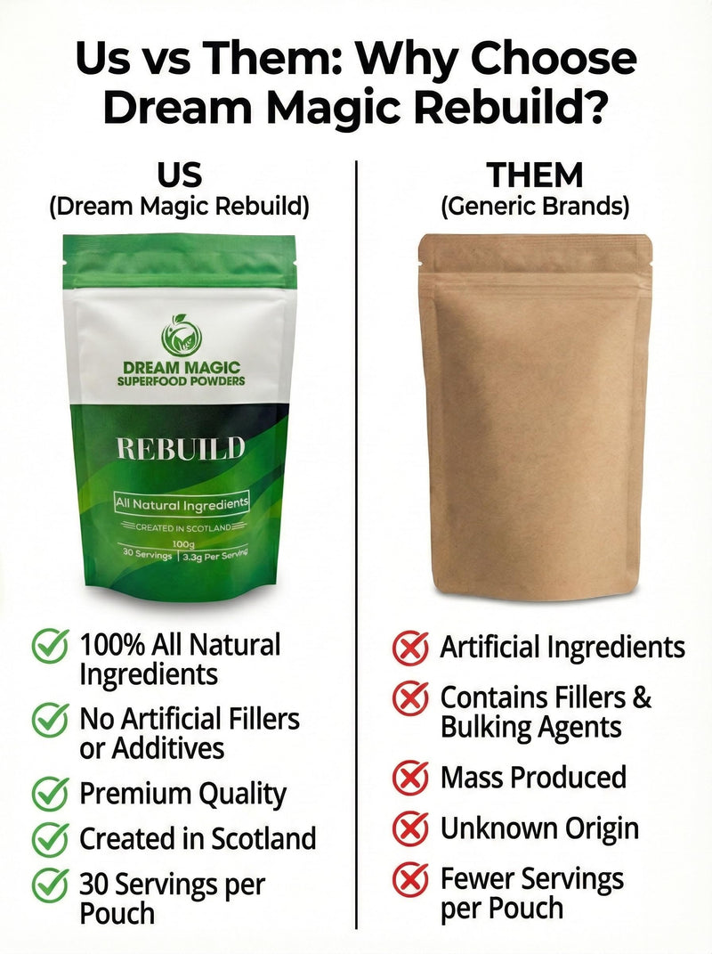 Green Superfood Powder, 30 Servings | Gut Health, Digestion & Immune Support | Vegan Daily Greens with Spirulina, Chlorella, Moringa & Wheatgrass | Great for Smoothies | 100g