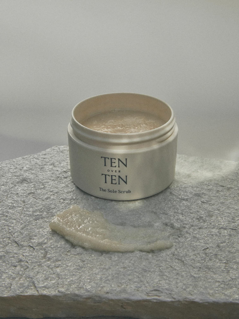 [Australia] - tenoverten - The Sole Scrub Exfoliating Foot Treatment | Clean, Natural, Non-Toxic Hand, Foot + Nail Care (6.8 oz | 200 ml) 6.8 Ounce (Pack of 1) Multicoloured 