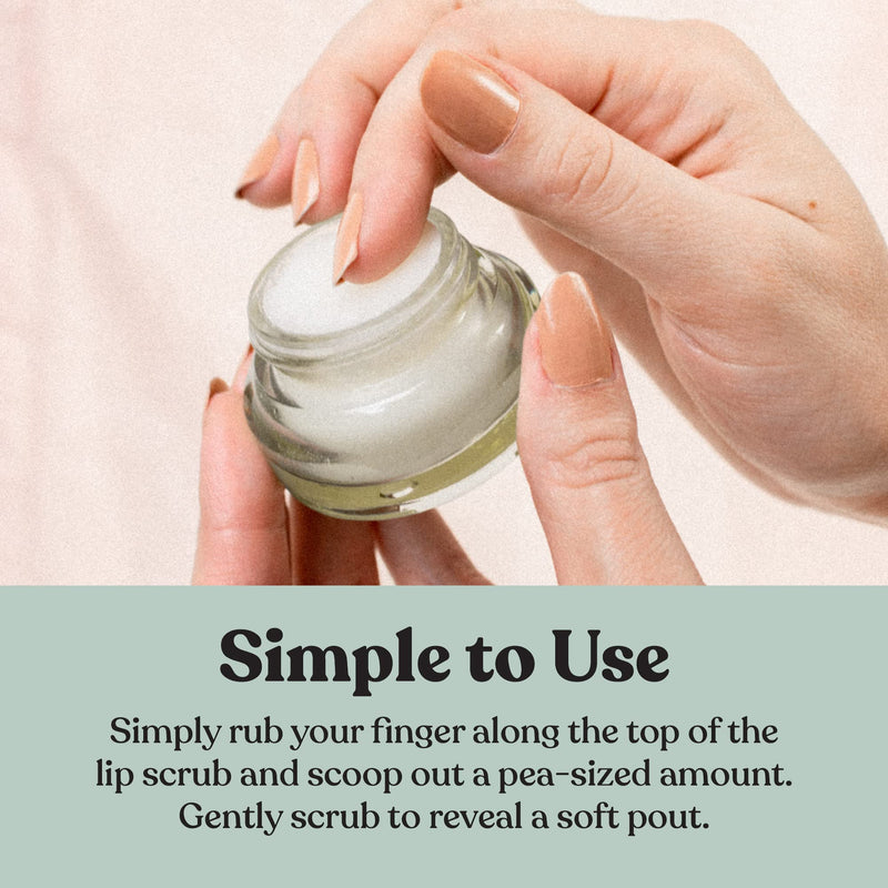 [Australia] - Poppy & Pout Natural Lip Scrub, Moisturizing Sugar Scrub for Dry Lips, Lip Scrubber Exfoliator with Essential Oils Smooths and Hydrates Lips, In Recyclable Glass Jars, Cruelty Free - Marshmallow Creme 