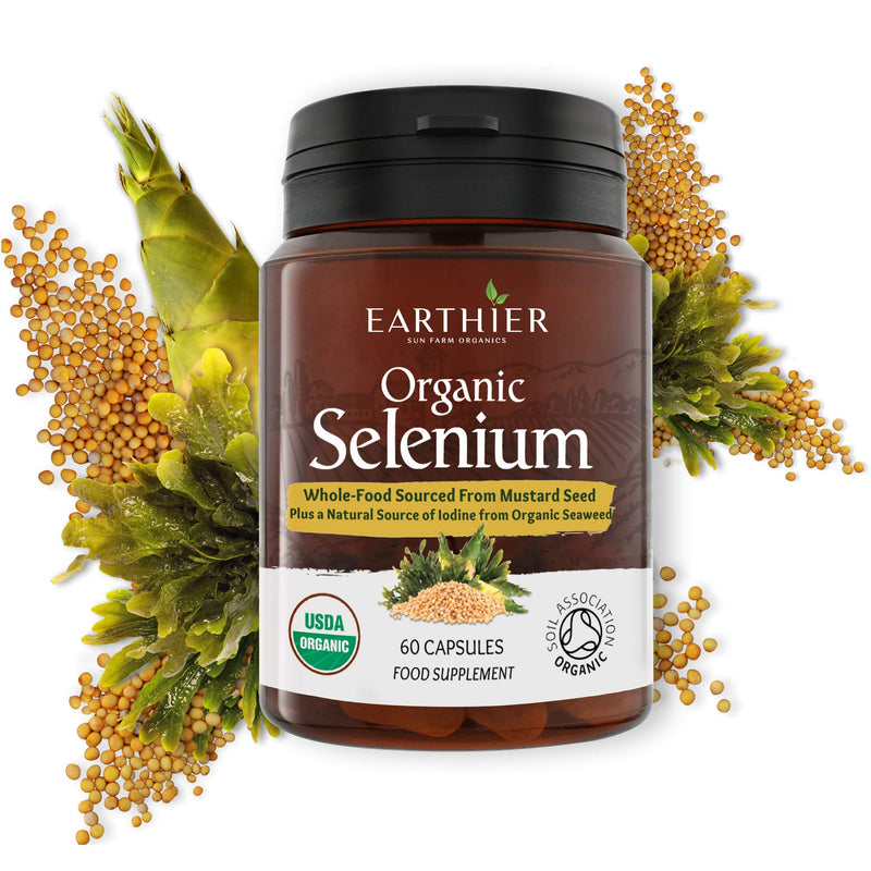 [Australia] - Organic Selenium 200 mcg with Iodine and Silica All from Certified Organic Whole Foods - Two Month Supply 