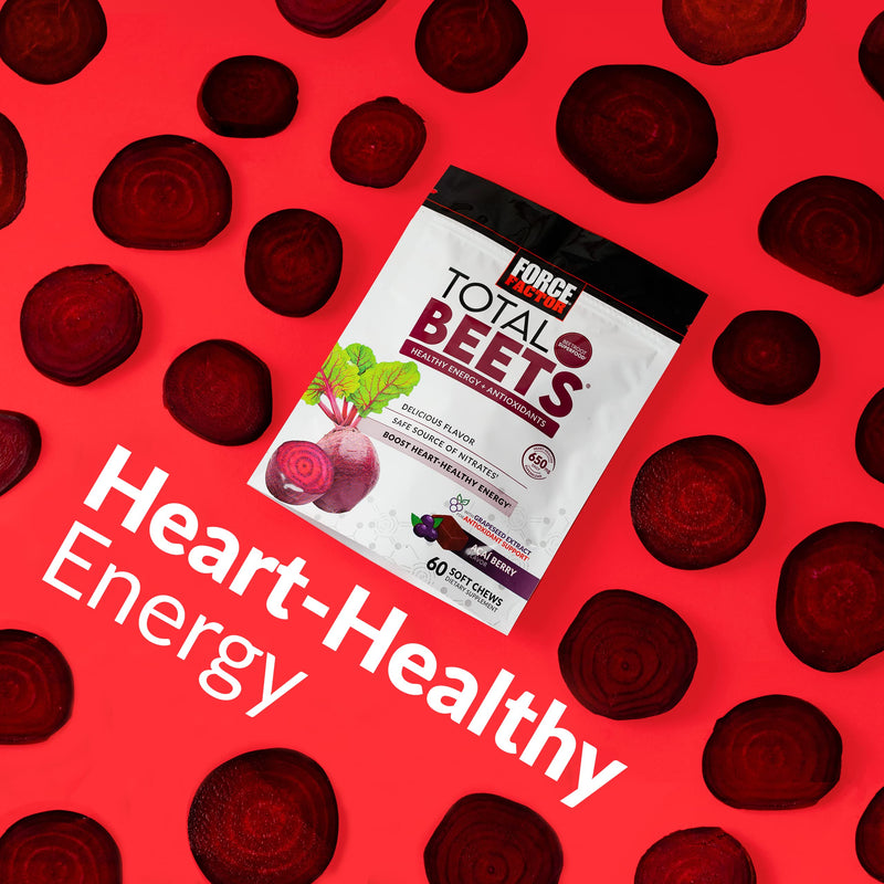 [Australia] - Force Factor Total Beets Soft Chews with Beetroot, Nitrates, L-Citrulline, Grapeseed Extract, & Antioxidants, Healthy Energy Supplement with Elite Ingredients for Heart, Superfood, 120 Count, 2-Pack 60 Count (Pack of 2) Original 