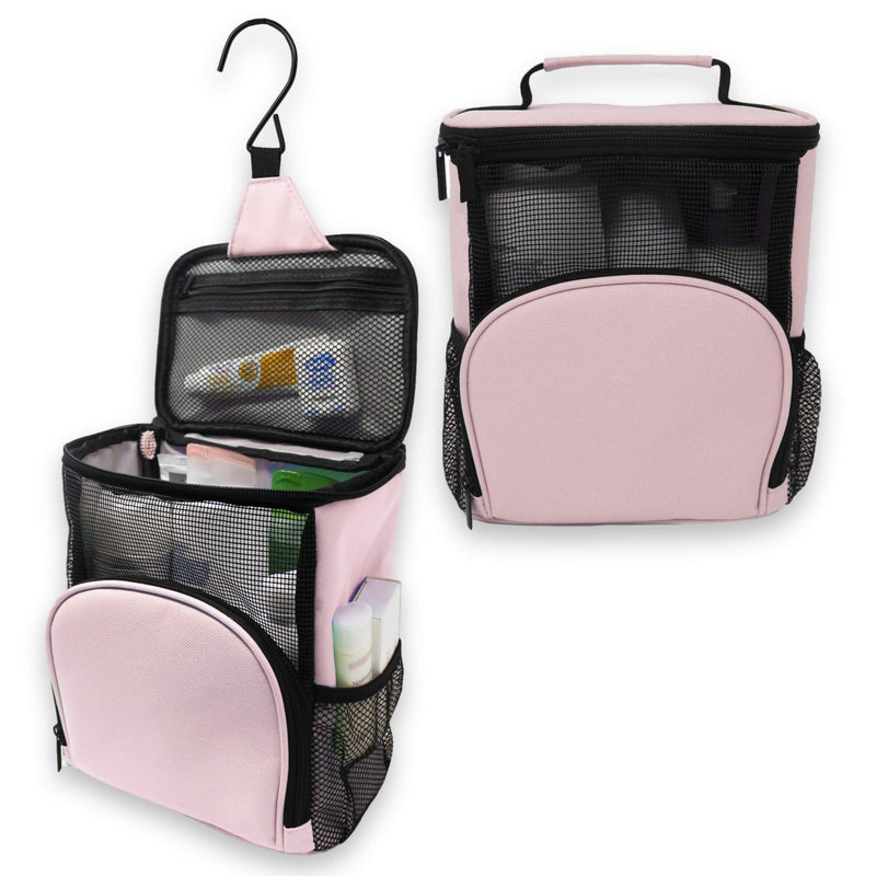Travel Essentials Bundle: Portable Shower Caddy & Roll Up Makeup Bag - Perfect for On-The-Go