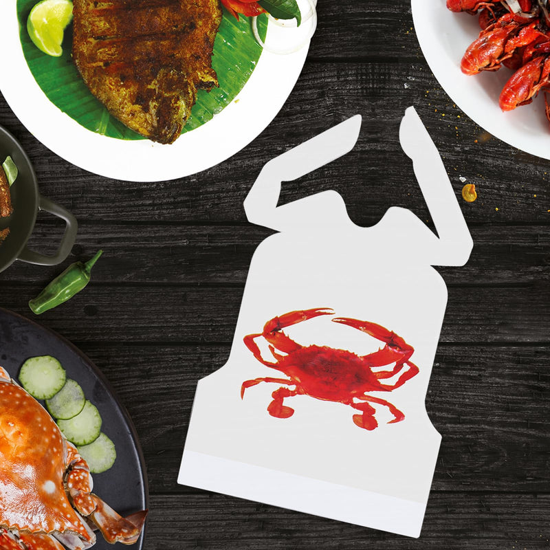 [Australia] - Nonley Crab Bibs 25/50/200 Pack, 23" Disposable Lobster Bibs for Adults, Plastic Funny Bibs for Seafood Boil Party Crab Bibs-25pcs 