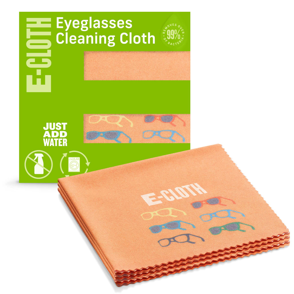 E-Cloth 3-Pack Glasses Cloth, Microfiber Cleaning Cloth, Ideal Eyeglasses, Sunglasses and Lens Cleaner, Washable and Reusable, 100 Wash Promise 3 Pack