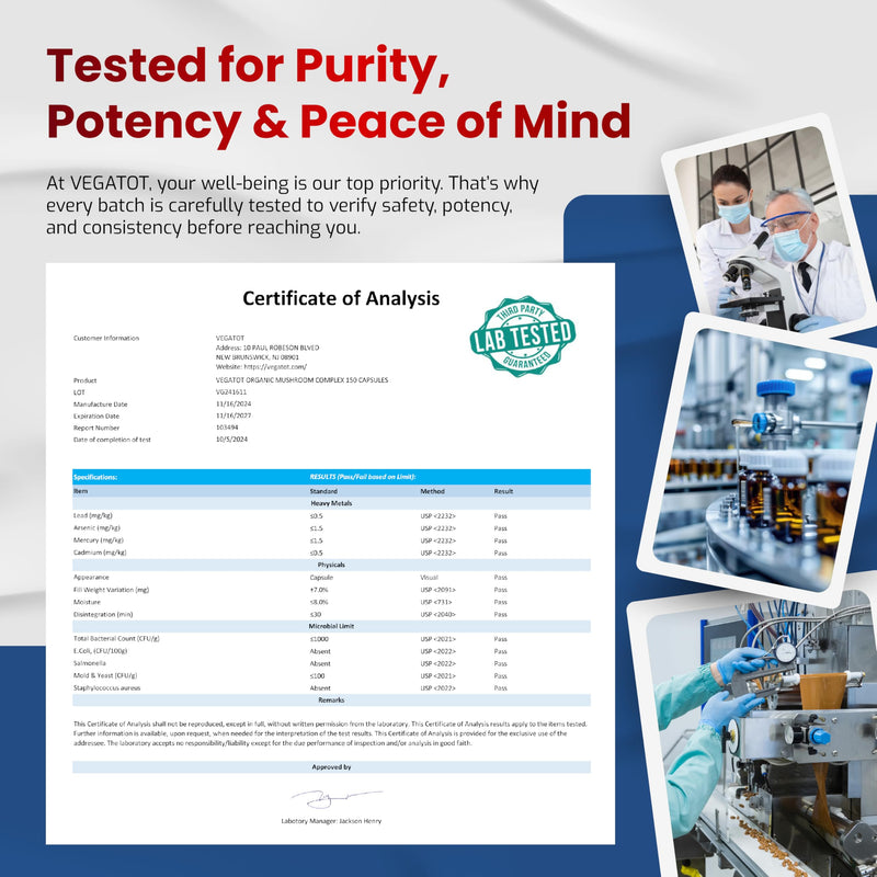 [Australia] - 10 in 1 High Strength Mushroom Supplement - Lions Mane, Cordyceps, Reishi - Brain Supplements for Memory and Focus ** 5-Month Supply 