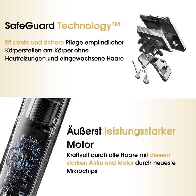 [Australia] - Gruttz - 3 in 1 ladyshave for women - LadyGroomer - Includes travel bag - Trimmer woman - Shaver women 