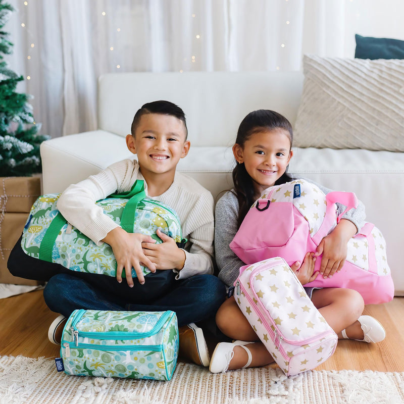 Wildkin Kids Overnighter Duffel Bag – Carry-On Travel Bag for School & Sleepovers, Lightweight, Durable, Boys & Girls Ages 4–15 – Ballerina