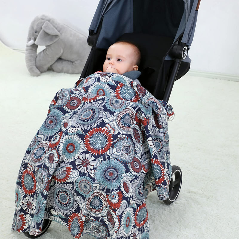 [Australia] - insular Nursing Cover for Breastfeeding, Infant Feeding Cover Breathable Cotton Privacy Breastfeeding Apron, Rose 