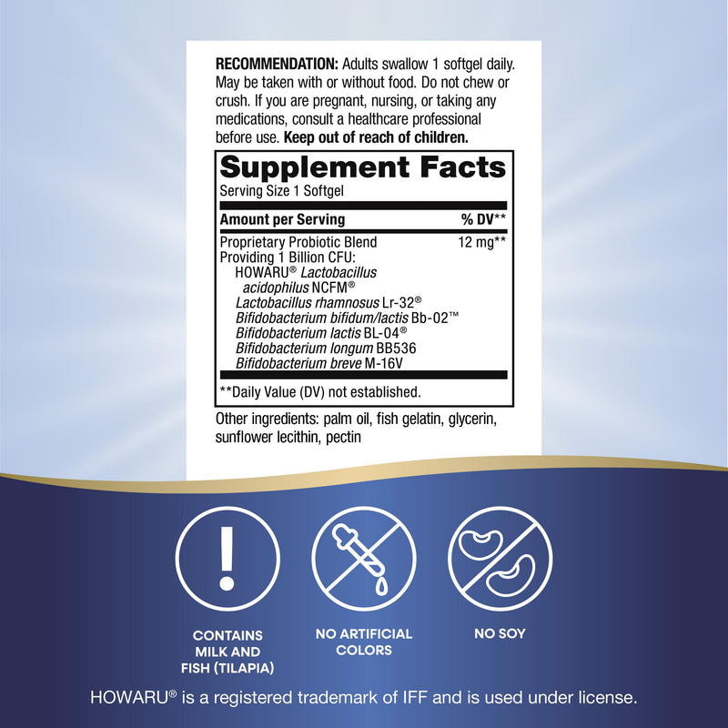 [Australia] - Nature's Way Complete Probiotic Pearls, Supports Digestive Balance*, 1 Billion Live Cultures, Supplement for Men and Women, No Refrigeration Required, 90 softgels (Packaging May Vary) 90 Count (Pack of 1) Probiotic Pearl 