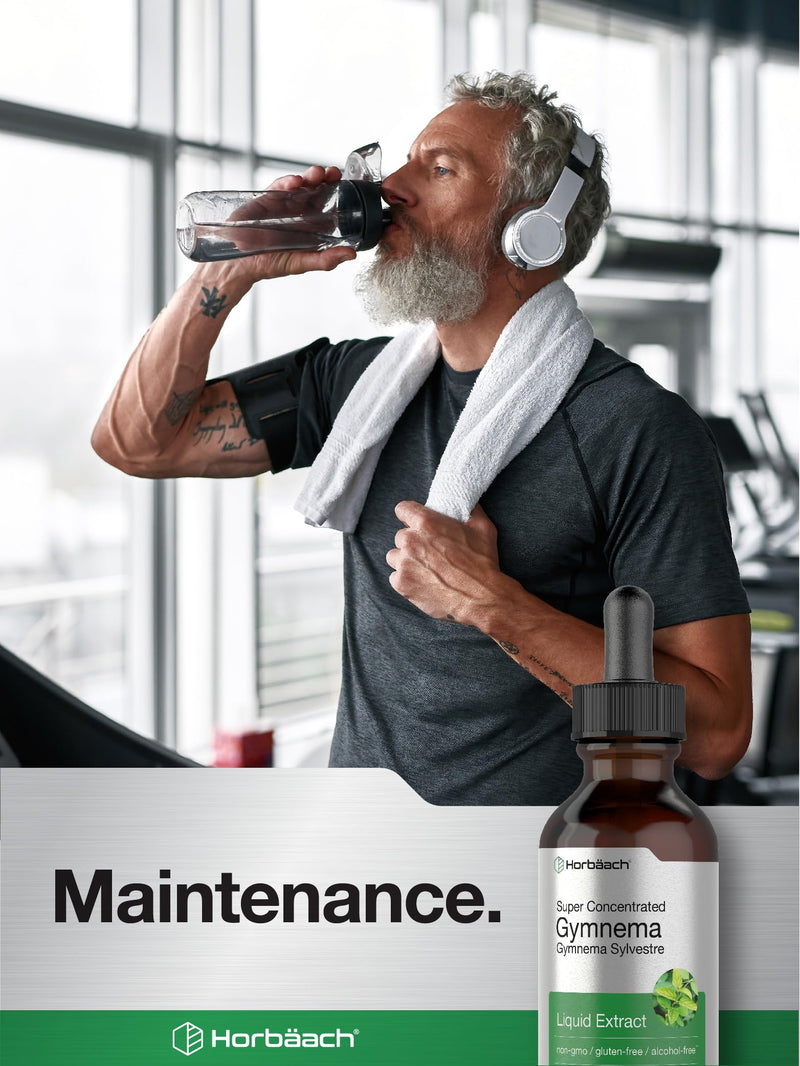 [Australia] - Horb√§ach Gymnema Sylvestre Liquid Extract | 2 fl oz | Alcohol Free Drops | Super Concentrated Supplement Tincture | Vegetarian, Non-GMO, Gluten Free 