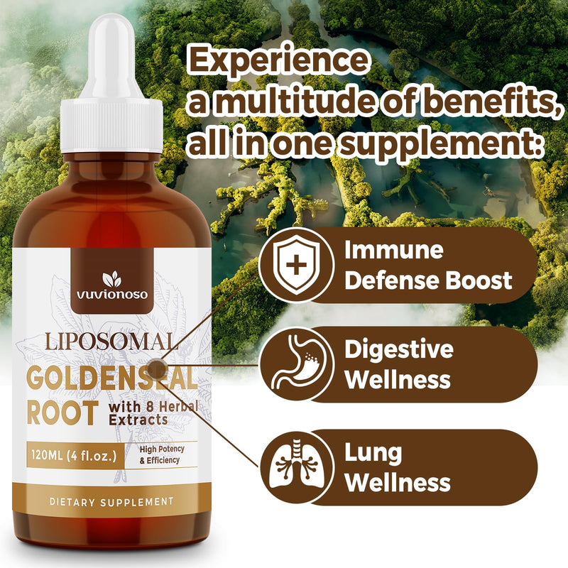 [Australia] - Goldenseal Root Extract 3000mg for Immune and Respiratory Wellness - Fast Absorbing | Sugar-Free | Vegan | 4 Fl Oz 4 Fl Oz (Pack of 1) 