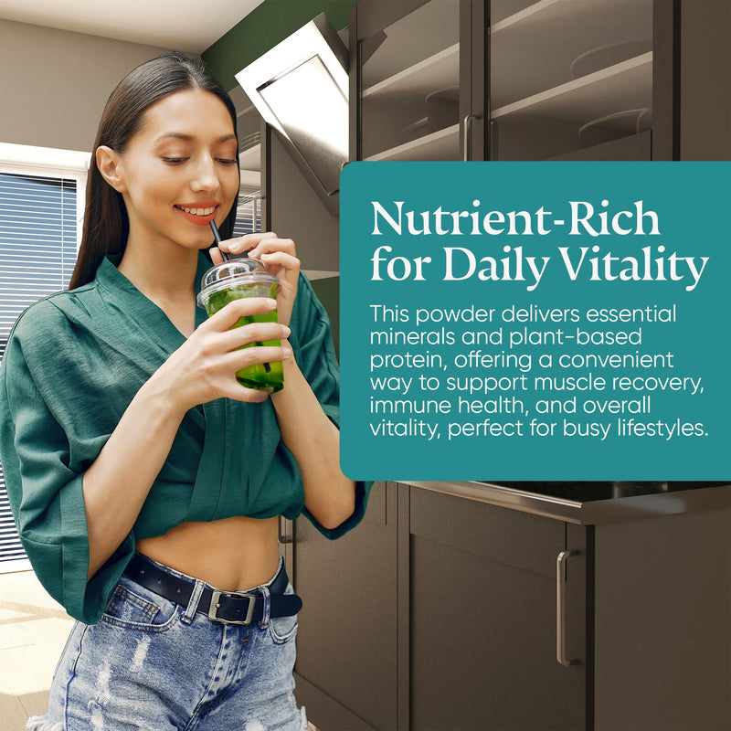 Aligma Organic Chlorella Powder 250g for Immune System Booster, Super Greens Powder, Natural Source of Vegan Protein, Minerals & Vitamins | Resealable Package