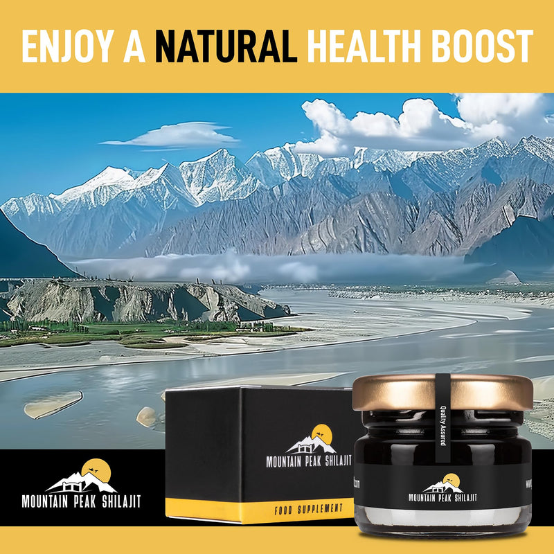 Resin – Pure Himalayan Shilajit Resin, Rich in Fulvic & Humic Acid – Supports Stamina, Immune System & Vitality – (30g) Jar