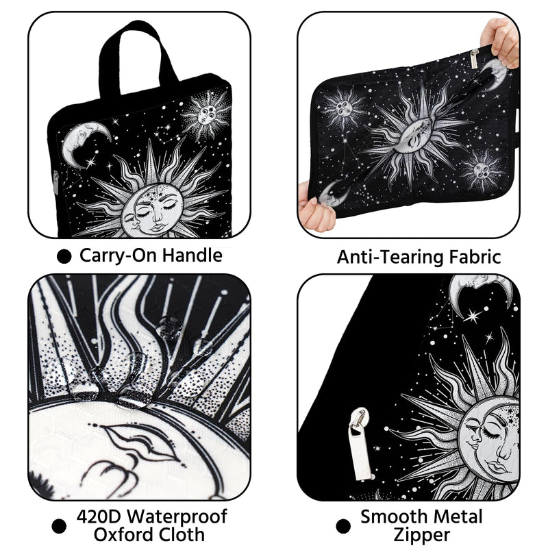 6 Pcs Compression Packing Cubes Waterproof Suitcase Travel Bag Luggage Backpack Organizer Travel Cubes for Packing-Gothic Style Gothic Style