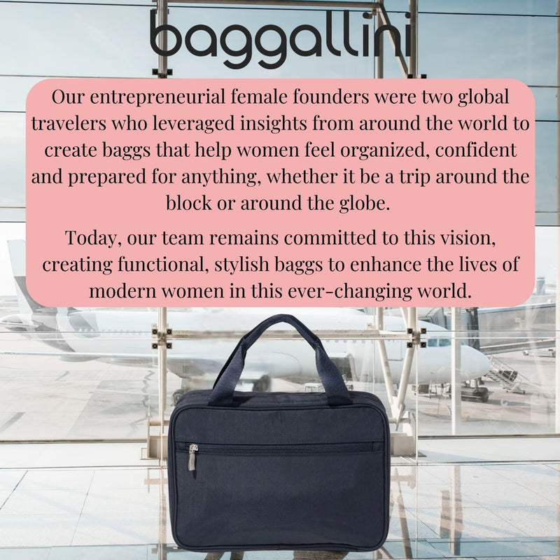 Baggallini Large Hanging Travel Toiletry Kit One Size French Navy