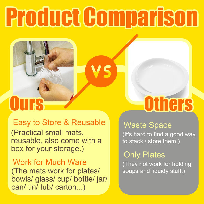 [Australia] - One Handed Gadgets Adaptive Equipment, to Secure The Bottom for Opening Jars/Bottles, & Mixing Food in A Bowl, Aids for Disabled, Parkinsons, Handicap Accessories for Daily Living(5 Pcs+Storage Box) 5 