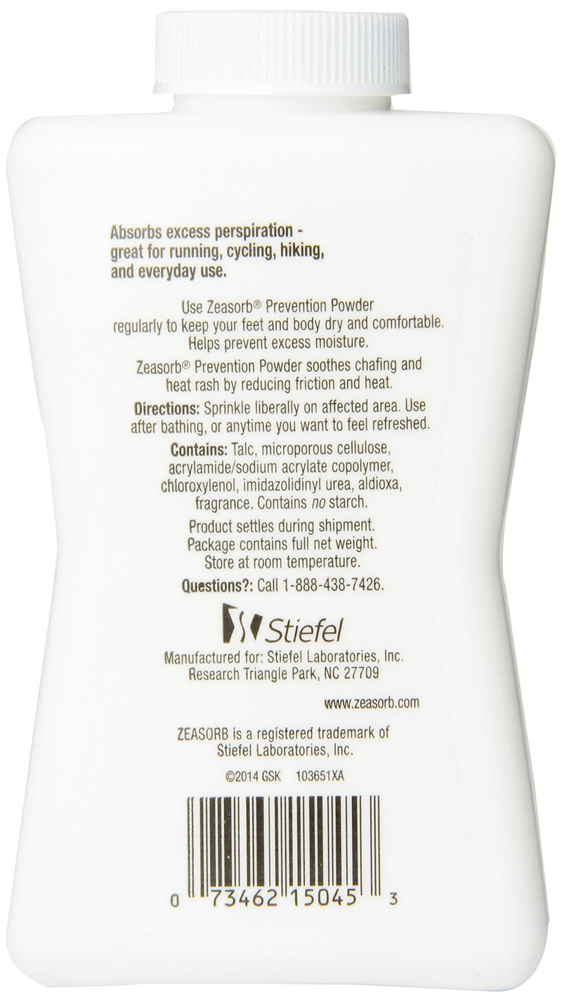 Zeasorb Prevention Super Absorbent Powder, Foot Care, 2.5-Ounce Bottle (Pack of 2)