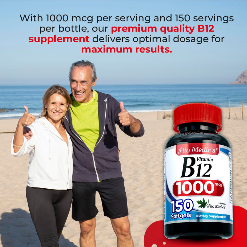 FITO MEDIC'S Lab | Vitamin b12 | b12 Vitamins | 150 Softgels.