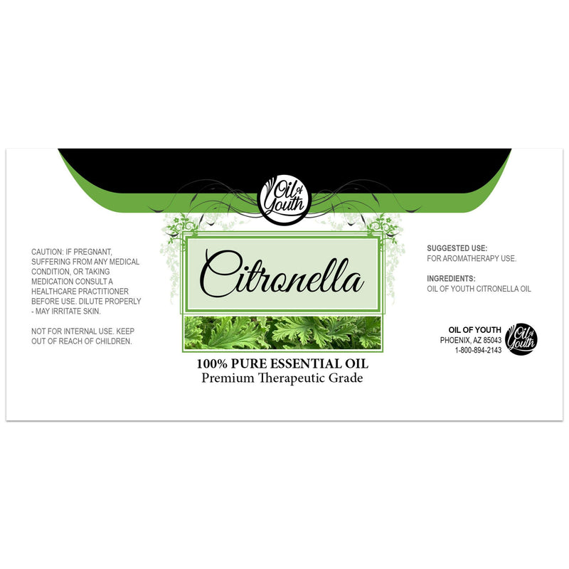 [Australia] - Oil of Youth - Citronella Essential Oil (16oz Bulk) Pure essential oil for Relaxation, Enhance Mood, Aromatherapy, Diffuser - Bulk Citronella Essential Oil for Candles - Aromatherapy Diffuser Oil 16 Fl Oz (Pack of 1) 