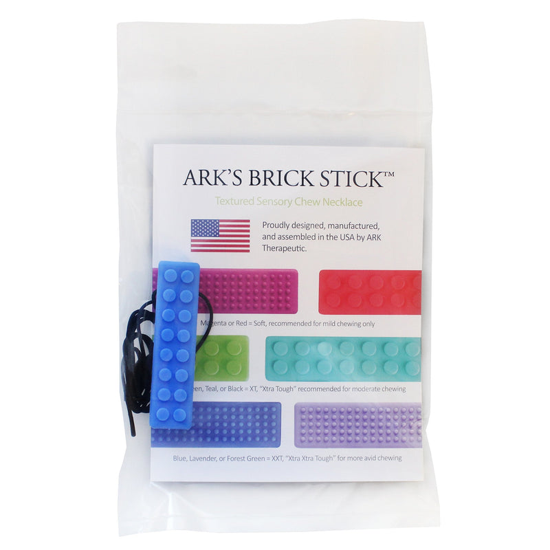 [Australia] - ARK's Brick Stick XXT Textured Chew Necklace Made in The USA (very firm, Blue) 