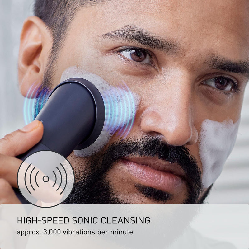 Panasonic MultiShape Facial Brush Head Attachment Kit, Includes 3 Brushes for Facial Exfoliation, Beard Cleansing, and Pore Cleansing, Add to MultiShape Grooming System - ER-CFB1-A Facial Brush Attachments