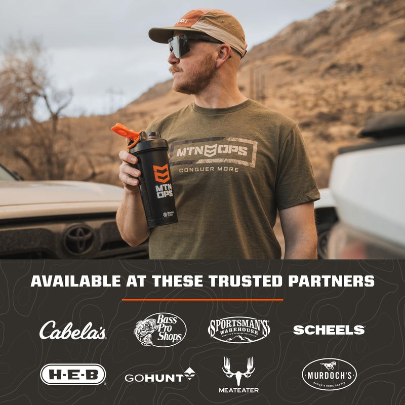 [Australia] - MTN OPS Hydrate Electrolytes Powder Drink Mix, 20 Single Serving On-The-Go Electrolyte Packs with Over 1000mg of Electrolytes per Serving, Mango Peach 