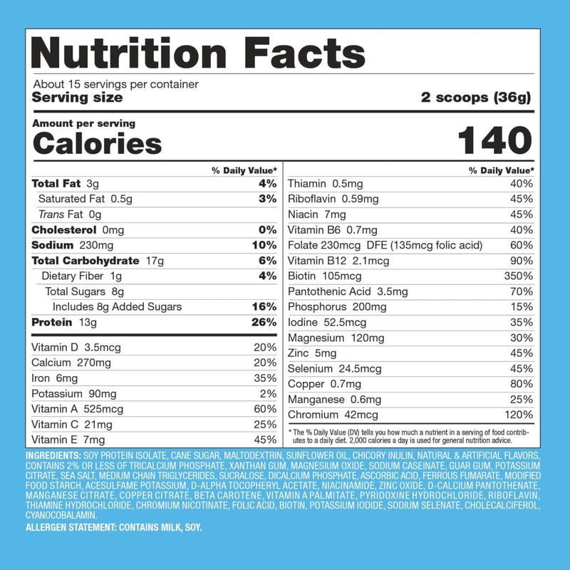[Australia] - Naturade Total Soy Protein Powder - 13g Protein & 140Cal per Servings, Zero Trans Fat, Non-GMO Soy - Lactose & Gluten Free - Vanilla (15 Servings) 19 Ounce (Pack of 1) 