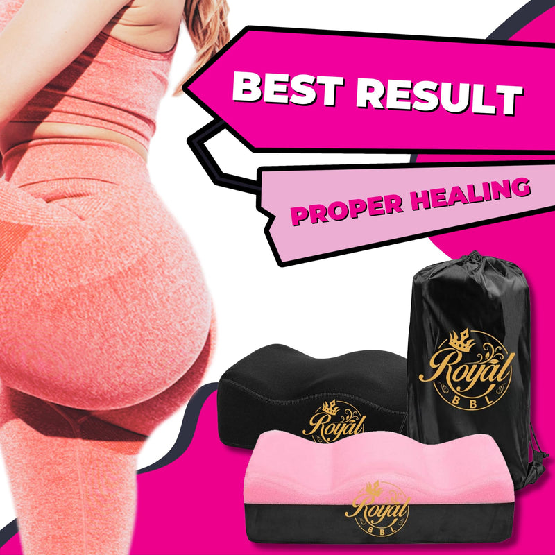 [Australia] - Royal BBL Pillow After Surgery - Brazilian Butt Lift Recovery Booty Support Cushion | Ultra Comfortable with 2 Layers for Maximum Support Post-Surgery Sitting – BBL Pillow Dr. Approved 