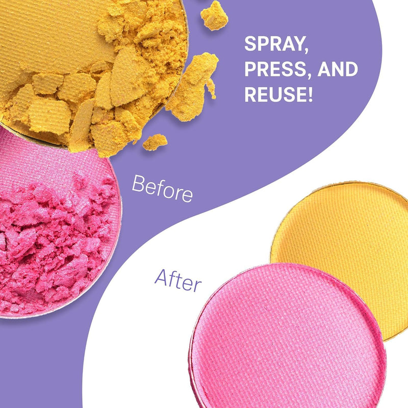 [Australia] - FIXY Makeup Repair Kit - Repressing tool for Eyeshadows, Blush & Highlighter or Depot | Organize Makeup Round Pans in Makeup Palette with Mirror | Makeup Artist Must Haves Makeup Repair Kit for Round Pans 