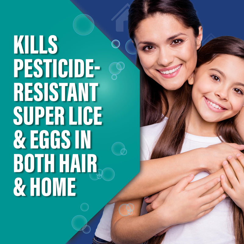[Australia] - RID Super MAX 5-in-1: Hair & Home Complete Lice Treatment Kit, Kills Super Lice & Eggs in Hair & Home, 3.4 FL OZ Lice Shampoo + Nit Removal Comb + Home Lice Spray 