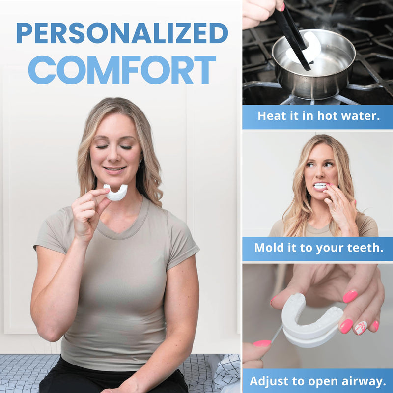 [Australia] - VitalSleep Anti-Snoring Mouthpiece, Women's Size – Adjustable, Custom-Fit Snoring Solution – Comfortable FDA-Cleared Sleep Aid for Better Rest – Made in The USA 