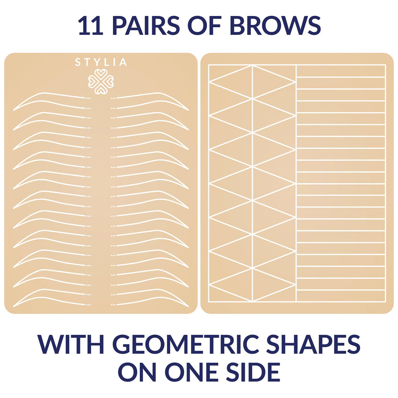 [Australia] - Stylia Microblading Practice Skins: Inkless, Realistic Fake Skin Sheets for Eyebrow Tattoo Training, 6 Count, Ivory 6 Ombre Double Sided 