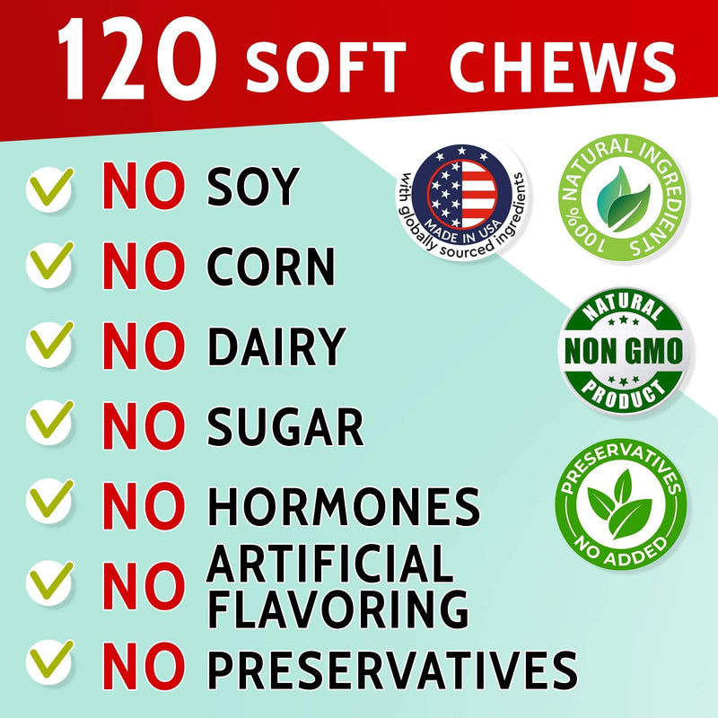 Dog Pee Grass Helper - Grass Treatment for Dog Urine - Dog Urine Neutralizer for Grass Burn Spots - Dog Pee Lawn Repair Treats with Probiotics - Made in USA - 120 Chews - PawsPlanet Australia