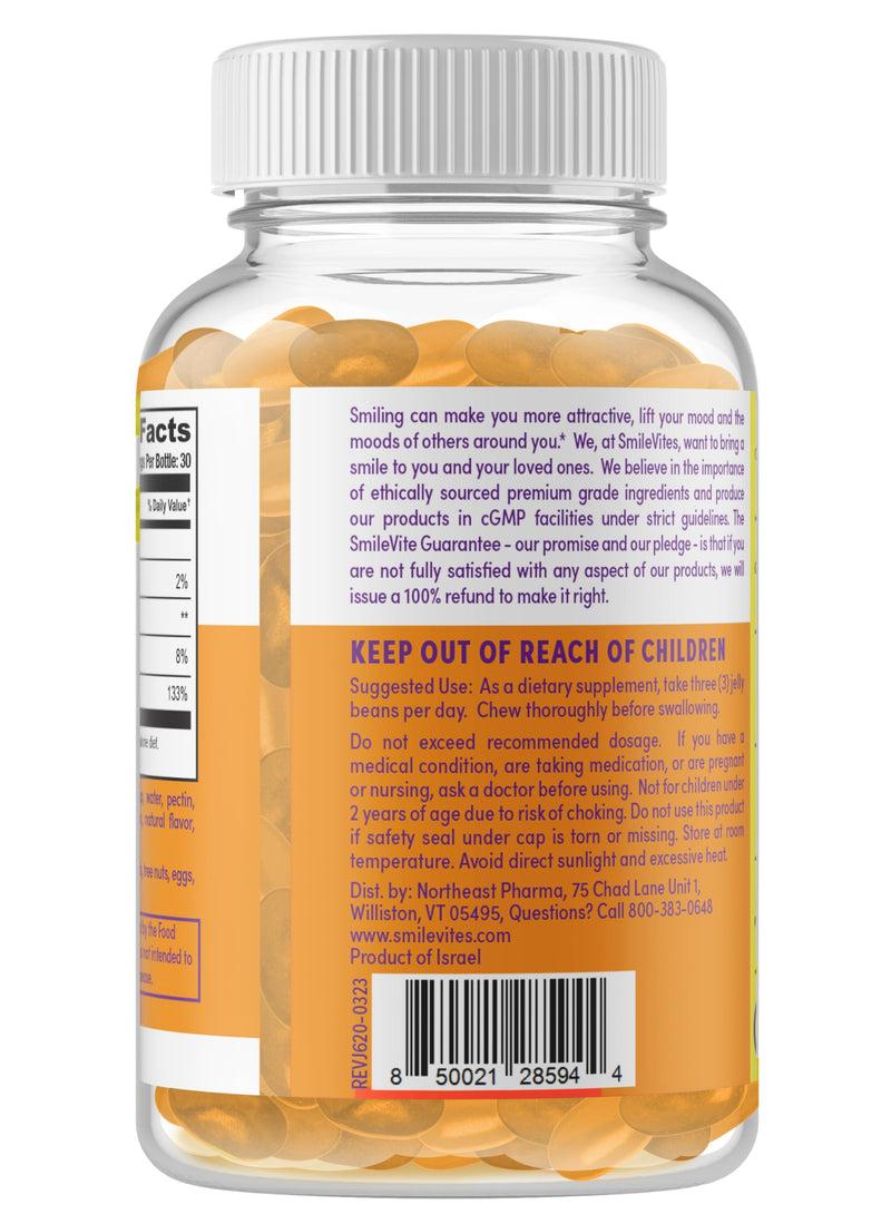 Heartland Pharma Vitamin C Jelly Beans | Immune Support & Antioxidant Boost | Gluten-Free, Non-GMO, Vegan & Kosher Friendly | Orange Flavor | 90 Count 90 Count (Pack of 1) Adult