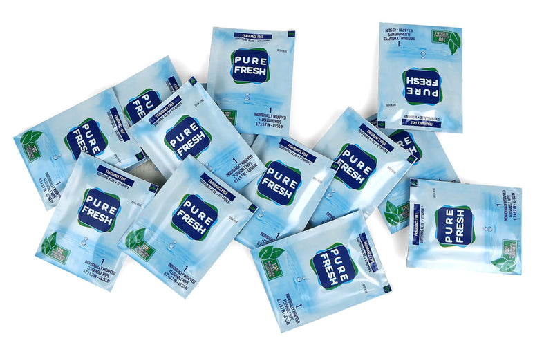 [Australia] - Wipes: Flushable, individually wrapped wipes for travel. 40 on-the-go singles 1 