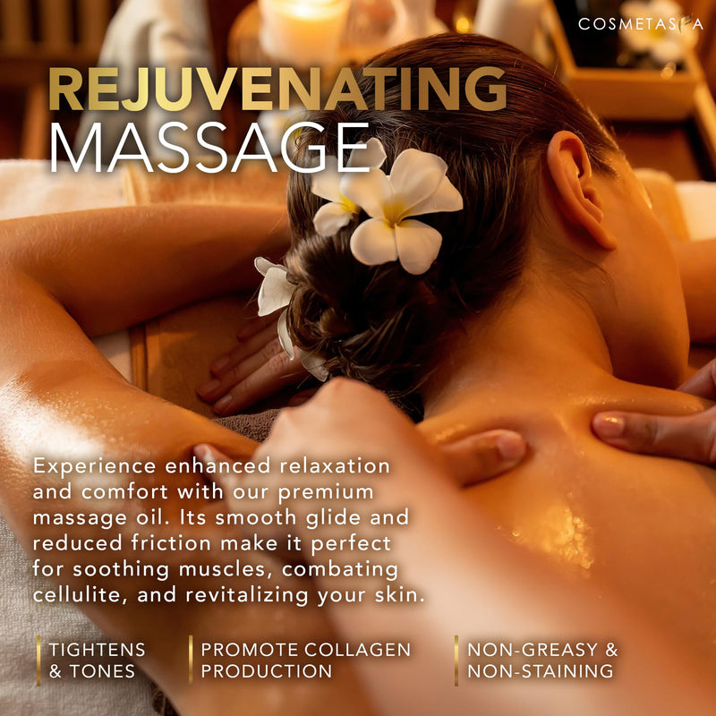 [Australia] - Cellulite Massage Oil with Collagen & Stem Cells- 100% Natural Cellulite Treatment, Assists with Firming, Toning & Moisturizes Skin 8.8 by Cosmetasa (8.8 oz) (8.8) 8.8 Fl Oz (Pack of 1) 
