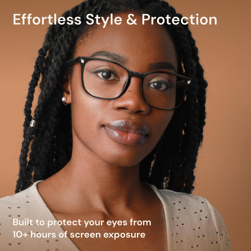 [Australia] - Gaoye Stylish Blue Light Glasses for Woman - Computer Glasses up to 99% Blue Light Blocking - Lightweight Frames - 3 pack A1 Matte Black+leopard+transparent Clear 