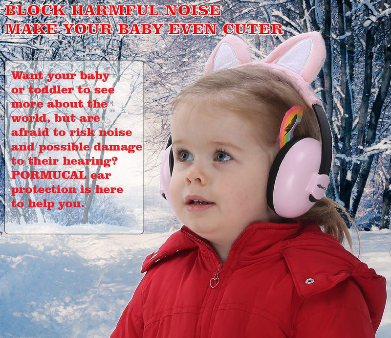 [Australia] - Baby Ear Protection For Babies For 3 Months To 2+ Years Noise Reduction Ear Muffs For Infant And Toddlers. Pink 