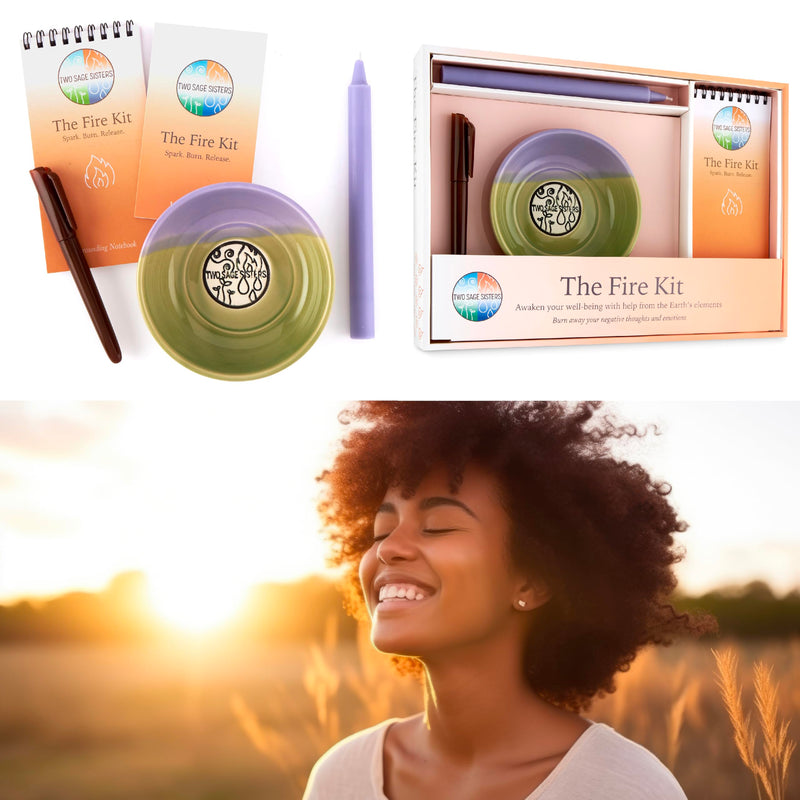 [Australia] - The Fire Kit ‚Äì Turn Over a New Leaf This Fall - Burn Negative Thoughts for Stress Relief and Healing - Care Kit By Two Sage Sisters 