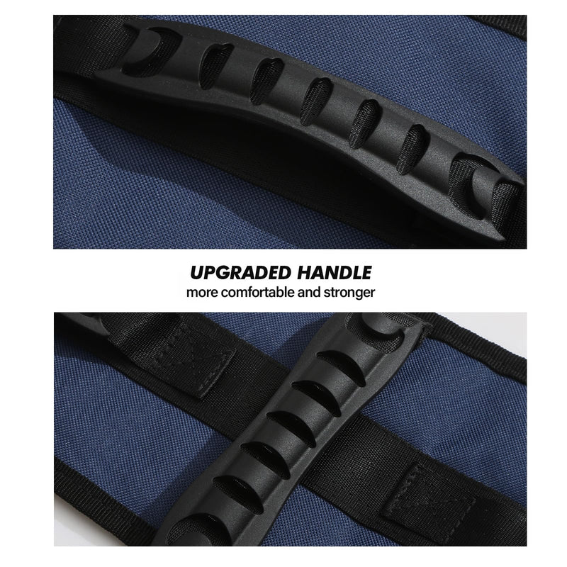 [Australia] - Gait Belt Transfer Belt for Senior with 5 Handles Gait Belts with Quick Release Buckle Transfer Belt for Elderly, Handicap, Physical Therapy (Dark Blue) Dark Blue 