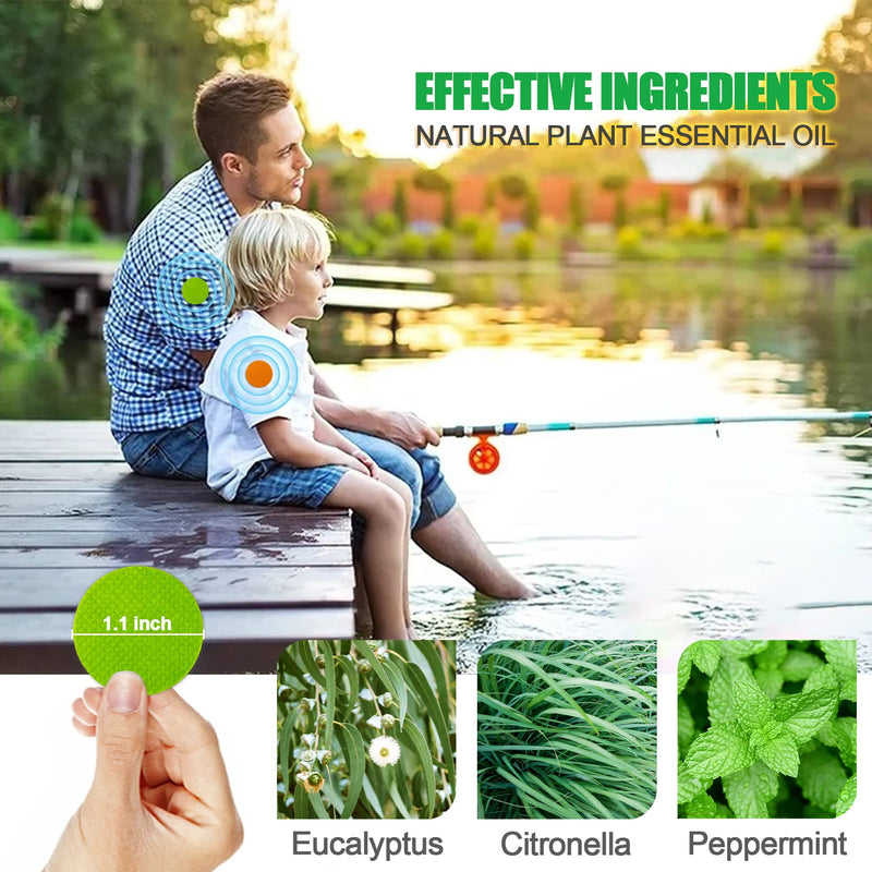 [Australia] - Mosquito Repellent Stickers 300 Pcs, Mosquito Patches with 3 Pack Individually Wrapped Mosquito Repellent Bracelets Bands for Kids and Adults 