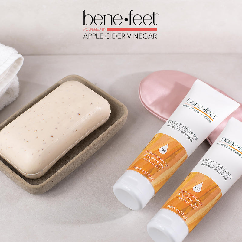 [Australia] - Benefeet Sweet Dreams Overnight Foot Repair - Night Cream for Detox, Moisturize & Soften Dry Cracked Skin, With Apple Cider Vinegar, Turmeric & Borage Oil, 4oz (2 Pack) 4 Ounce (Pack of 2) 